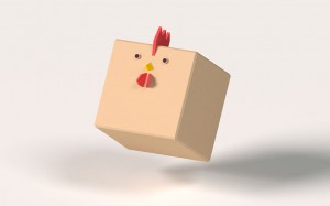 Chicken Cube Huhn