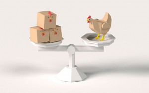 Chicken Cube Waage