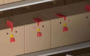 Chicken Cube wenig Platz