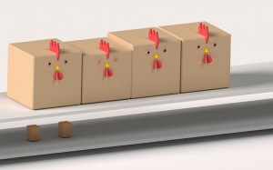 Chicken Cube Abnutzung