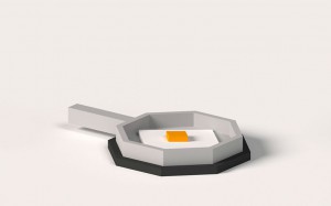 Chicken Cube Spiegelei