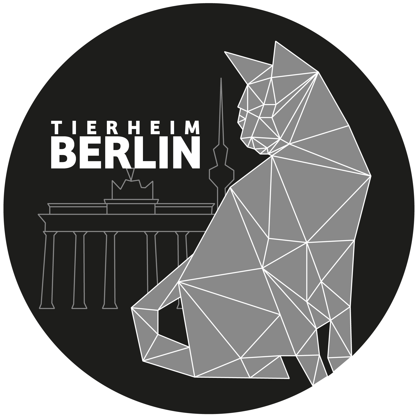 Tierheim Berlin Logo für TShirts und Taschen