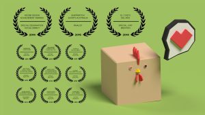 Chicken Cube Animation Video Title