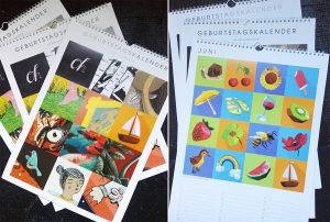 Geburtstagskalender Juni Illustration Designdoppel
