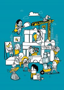 Unternehmen der Zukunft Illustration Commerzbank