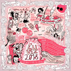 Graphic Recording Illustration EuViz 2018 Designdoppel