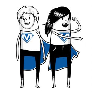 Erklärfilm DMS Möglichmacher Recruiting Video Superhelden Max und Julia