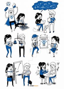 Möglichmacher Sympathiefiguren Max und Julia Berufe