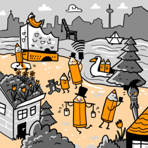 wimmelbild illustration