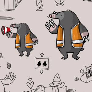 Maulwurf Sympathiefigur Projektbild