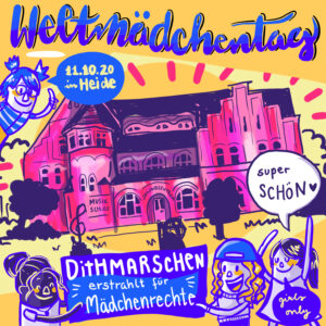 Weltmädenchentag Graphic Recording Dithmarschen erstrahlt