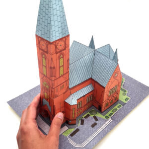 Papercraft Bastelbogen Friedenskirche Hamburg Altona