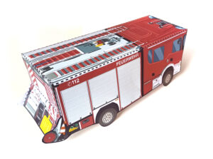 Feuerwehr HLF Feuerwehrauto Bastelbogen