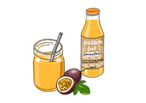 Produkt-illustrationen zum Passion Fruit Smoothie