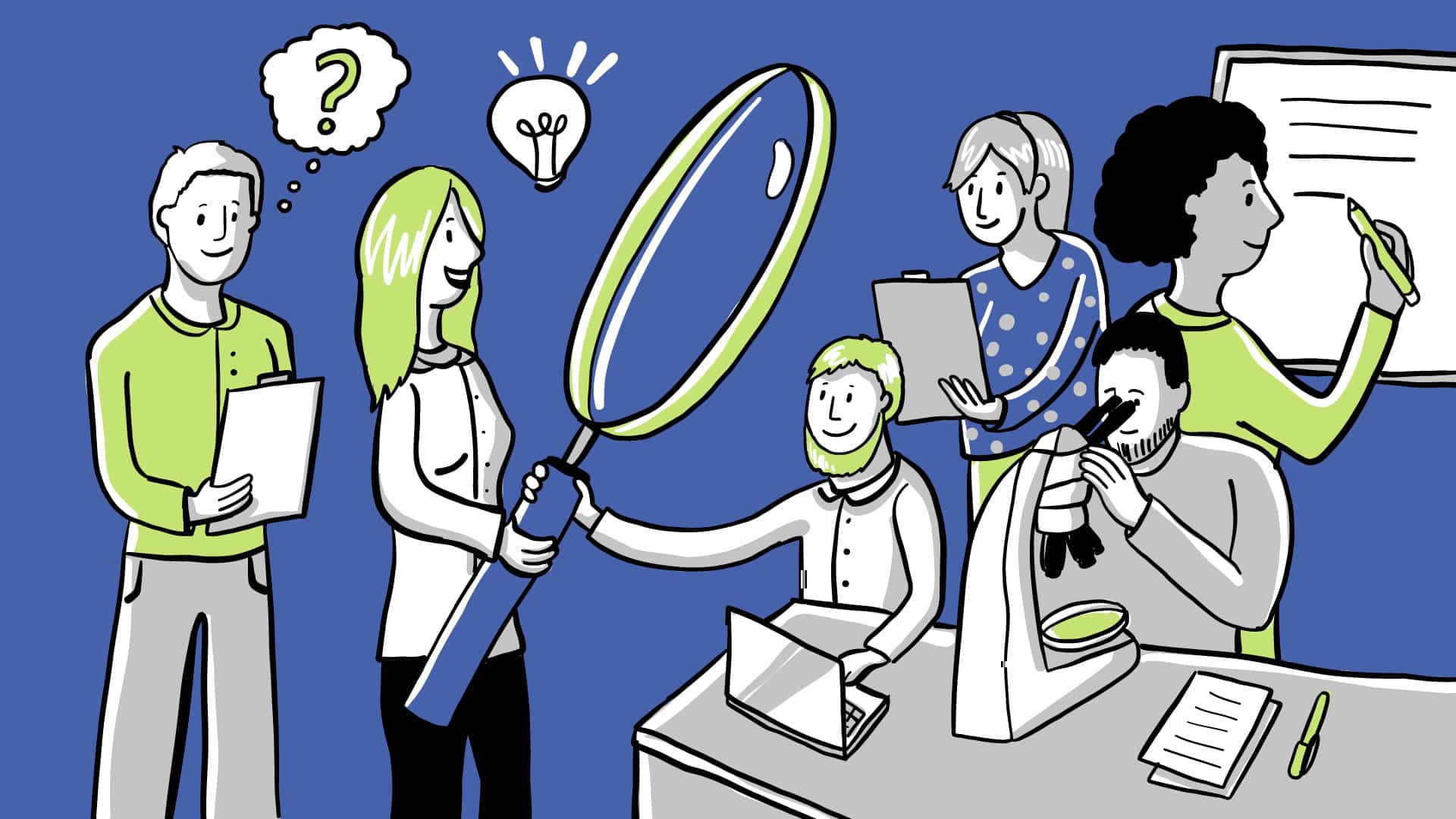 Illustration Wissenschaftsreflexion