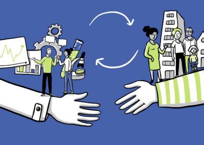 Illustrationen zum Thema Wissenschaftsreflexion