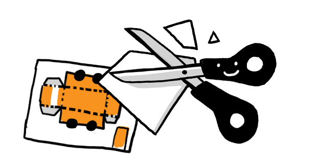 Individuelle Bastelbögen Symbol Illustration Individuelle Bastelbögen Symbol Illustration