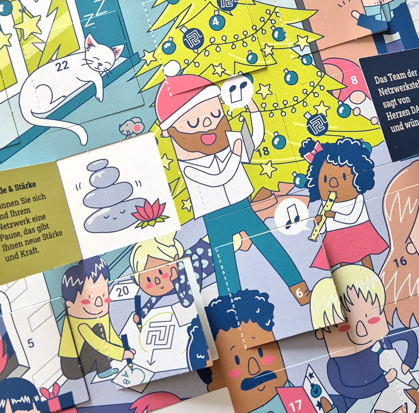 Illustrierter Adventskalender Printdetail Illustrierter Adventskalender Printdetail