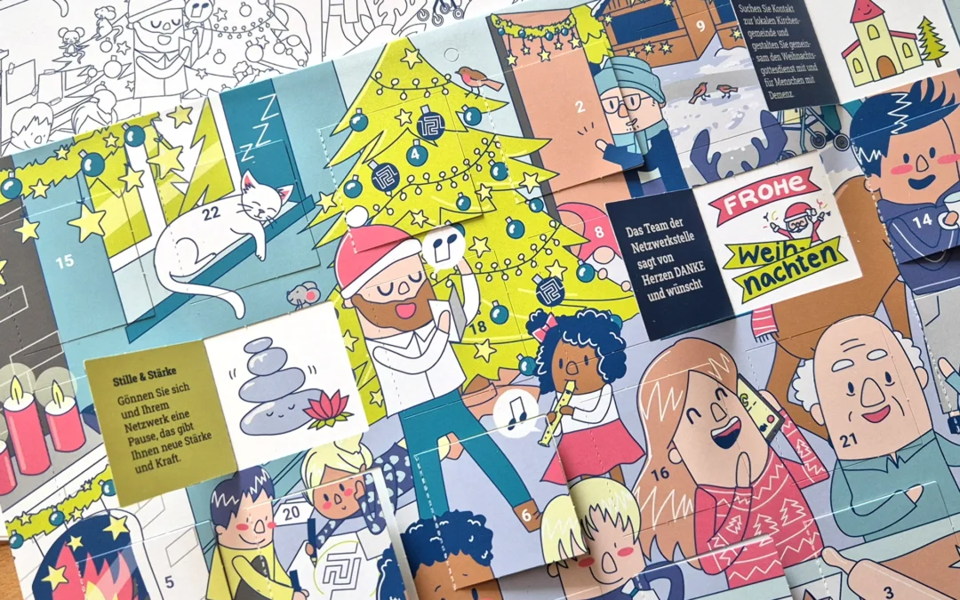 Projektbericht: Illustrierter Adventskalender mit 24 Netzwerk-Tipps