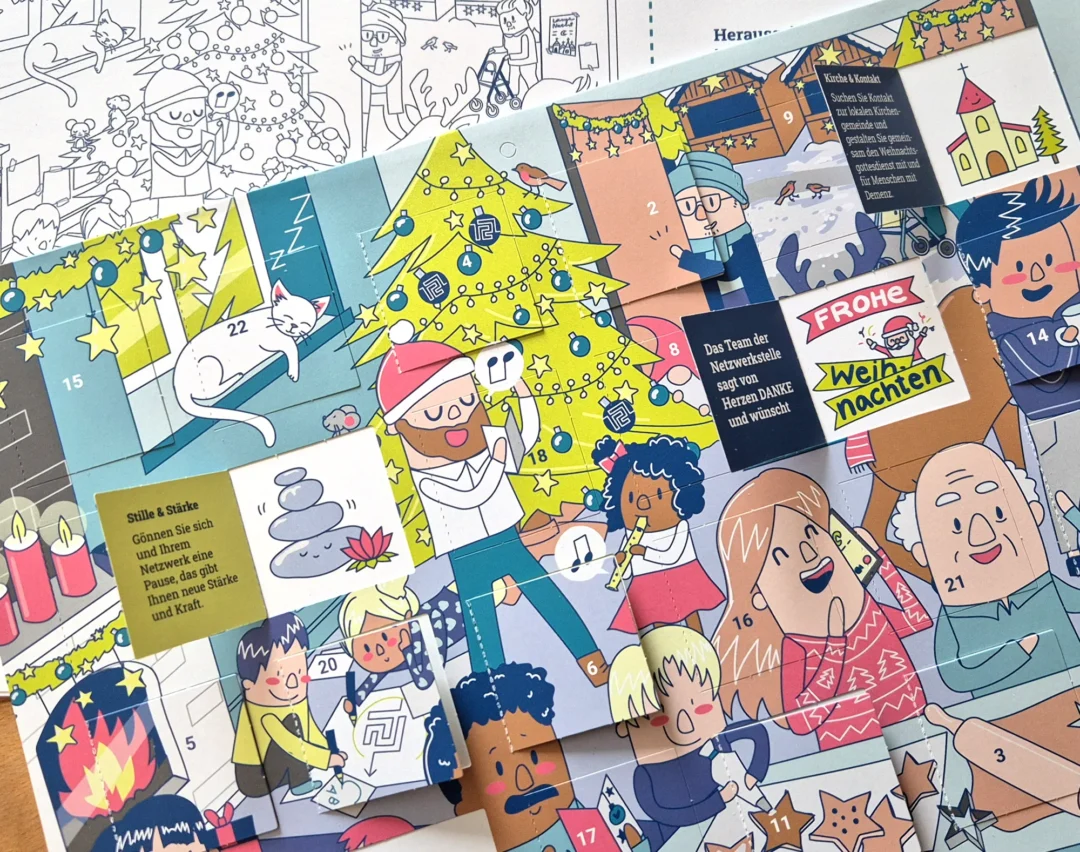 Projektbericht: Illustrierter Adventskalender mit 24 Netzwerk-Tipps
